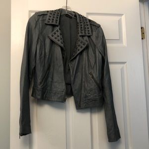 TROUVÉ Vintage inspired 100% genuine leather jacket